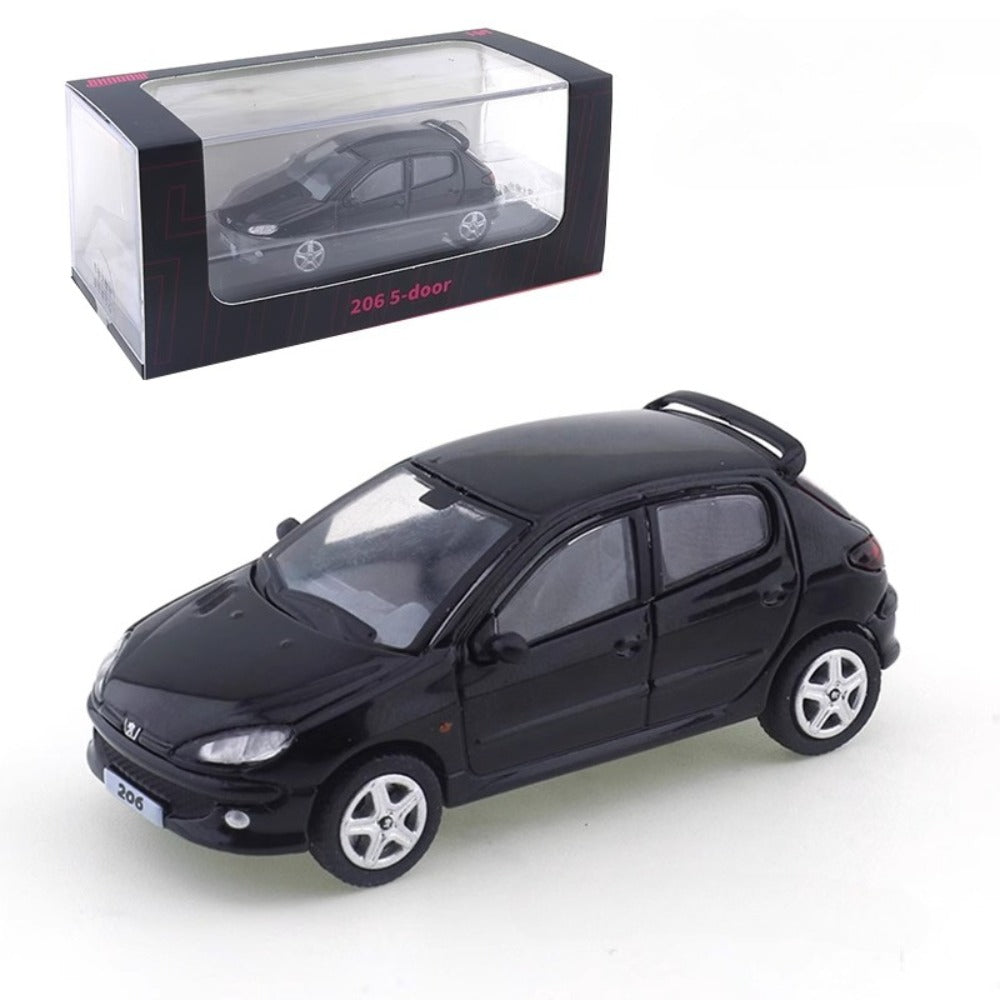 1/64 Scale Peugeot 206 5-door Hatchback Diecast Model Car
