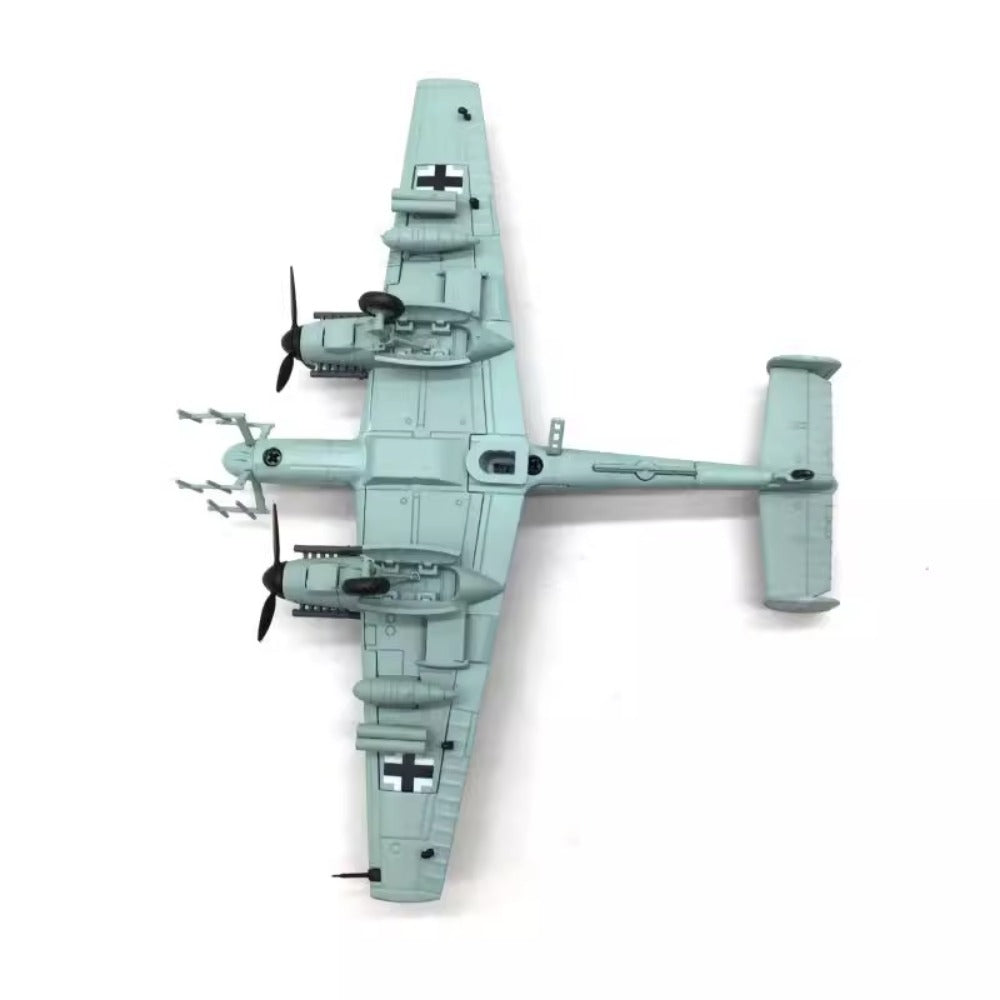 1/100 Scale Messerschmitt Bf 110 G-4 German WWII Night Fighter Diecast Model Aircraft