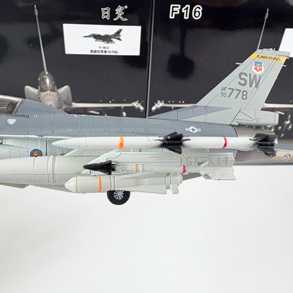 1/72 Scale F-16D Fighting Falcon USAF AF90-778 Mig Killer Fighter Aircraft Diecast Model