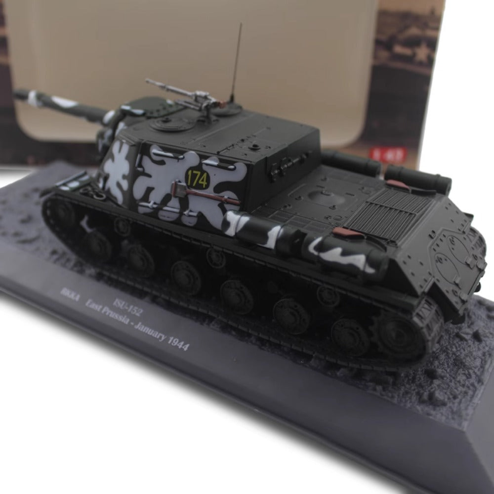 1/43 Scale 1944 ISU-152 WWII Soviet Self-Propelled Gun Diecast Model