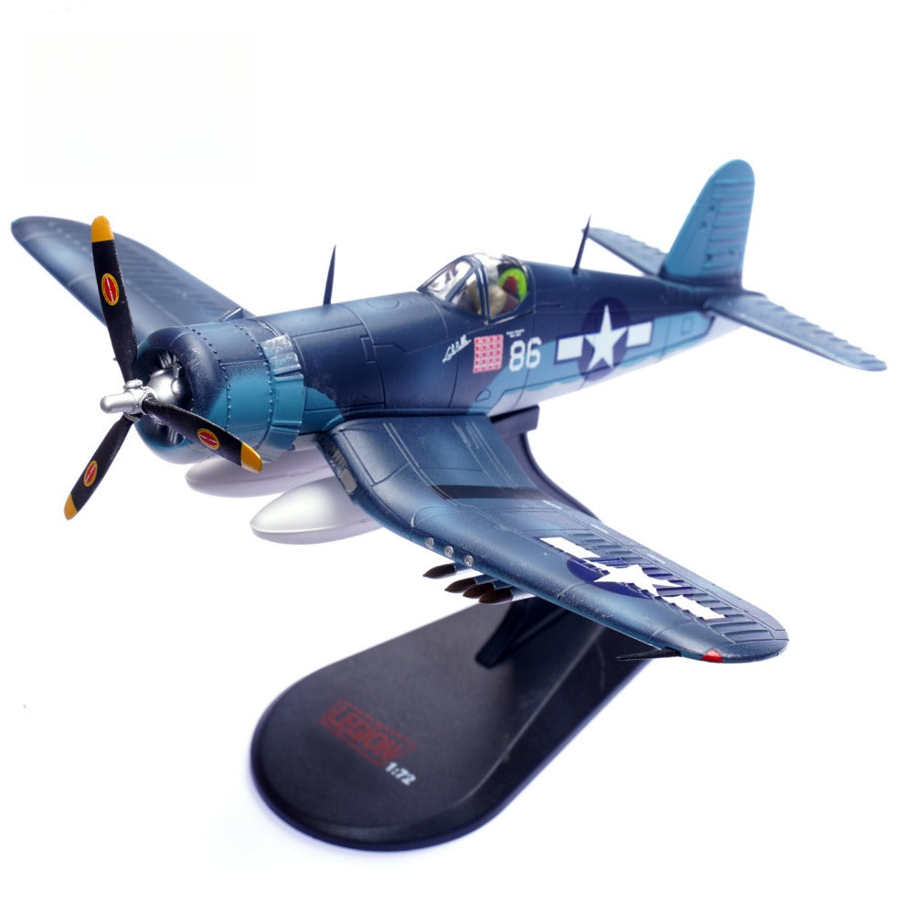 1/72 Scale Vought F4U-1A Corsair WWII US Marine Corps Fighter VMF-214 #86 Diecast Model Aircraft