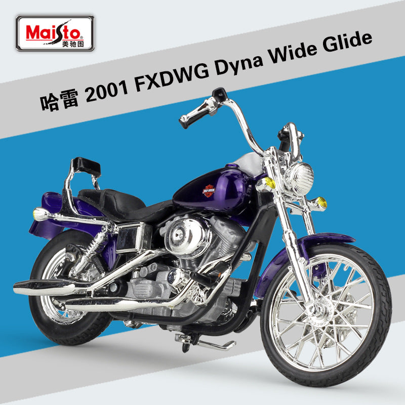 1/18 Scale Harley-Davidson FXDWG Dyna Wide Glide Diecast Model Motorcycle
