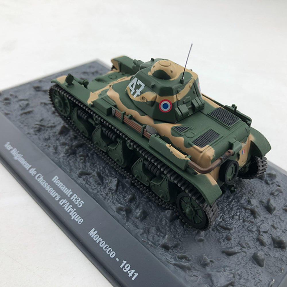 1/43 Scale 1941 Renault R35 WWII French Light Infantry Tank Diecast Model