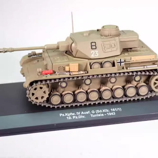 1/43 Scale 1943 Pz.Kpfw. IV Sd.Kfz. 161 Panzer IV WWII German Medium Tank Diecast Model