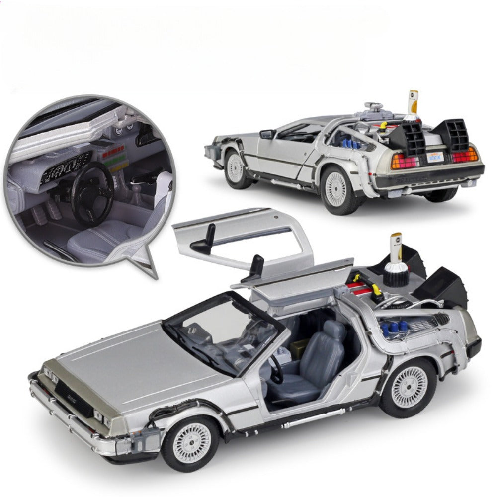 1/24 Scale DMC DeLorean Time Machine Fly Mode Back to the Future II Diecast Model