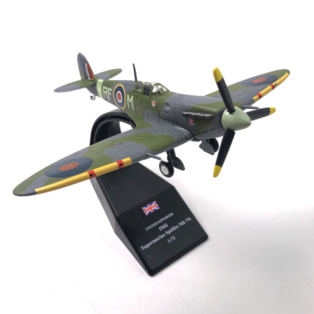 1/72 Scale Supermarine Spitfire Mk Vb British WWII Fighter Aircraft Diecast Model