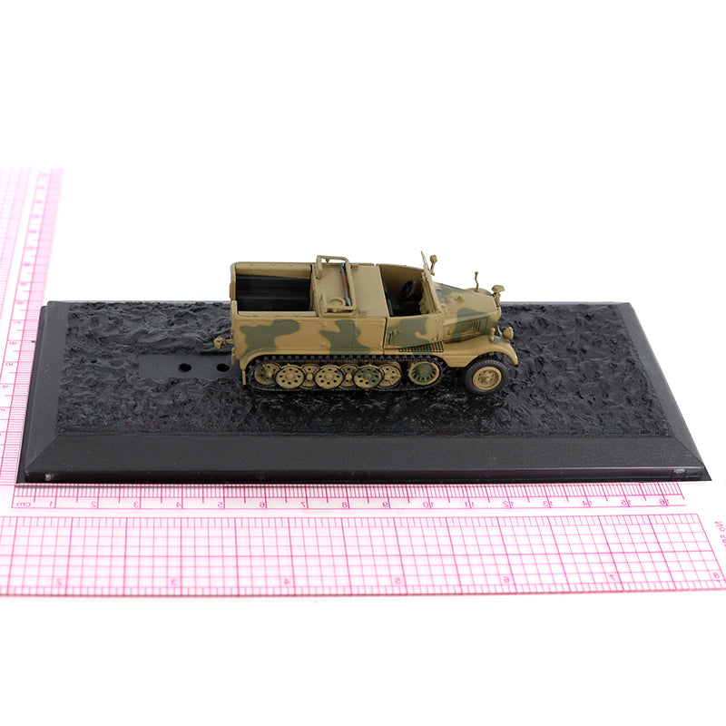 1/72 Scale WWII German leichter Zugkraftwagen 3t Half-Track Military Vehicle 8.8 cm Flak 37 Anti-Tank Artillery Gun Diecast Model