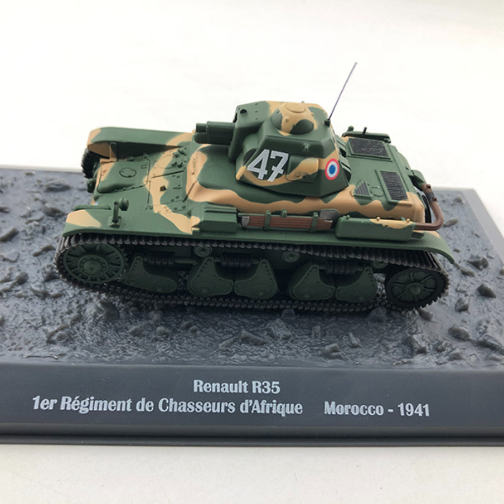 1/43 Scale 1941 Renault R35 WWII French Light Infantry Tank Diecast Model
