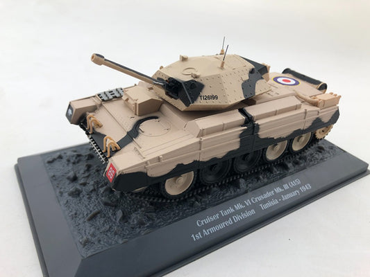 1/43 Scale 1943 Crusader Cruiser Mk VI WWII British Tank Diecast Model