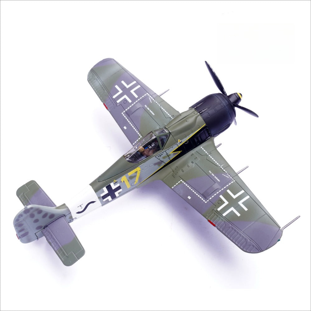 1/72 Scale Focke-Wulf Fw 190 A WWII German Fighter Aircraft 17# Barth Diecast Model
