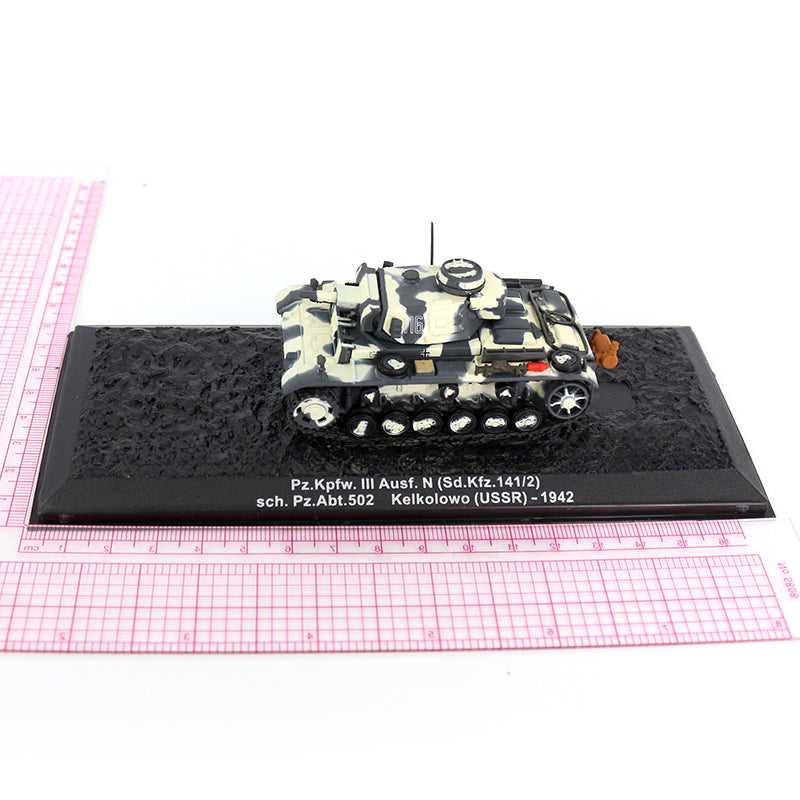 1/72 Scale Panzer III Sd.Kfz. 141 WWII German Medium Tank Diecast Model
