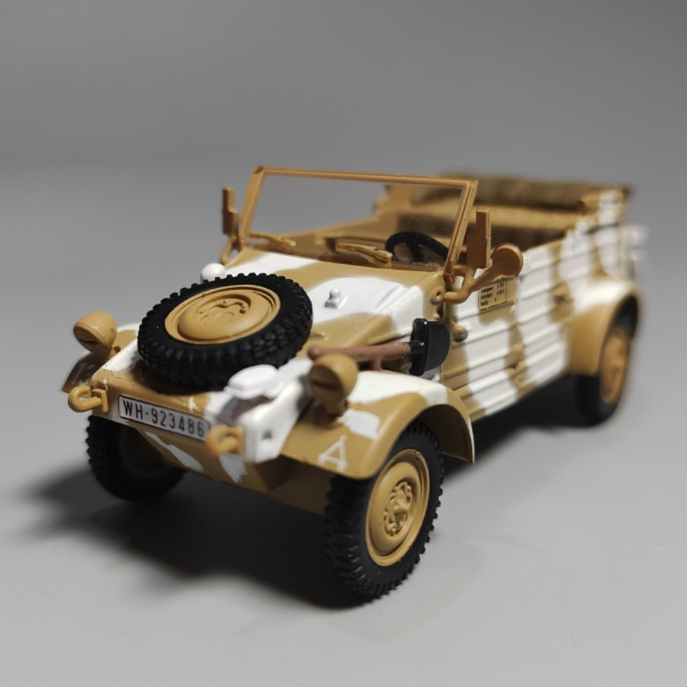 1/43 Scale 1944 Volkswagen Type 82 Kübelwagen WWII German Military Light Utility Vehicle Diecast Model