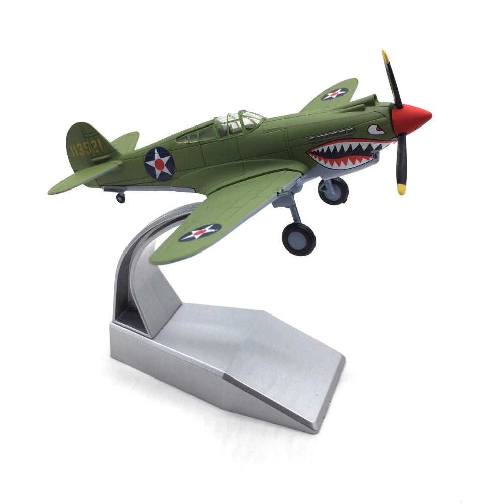 1/72 Scale Curtiss P-40 Warhawk American Fighter-Bomber Flying Tiger Diecast Model Aircraft