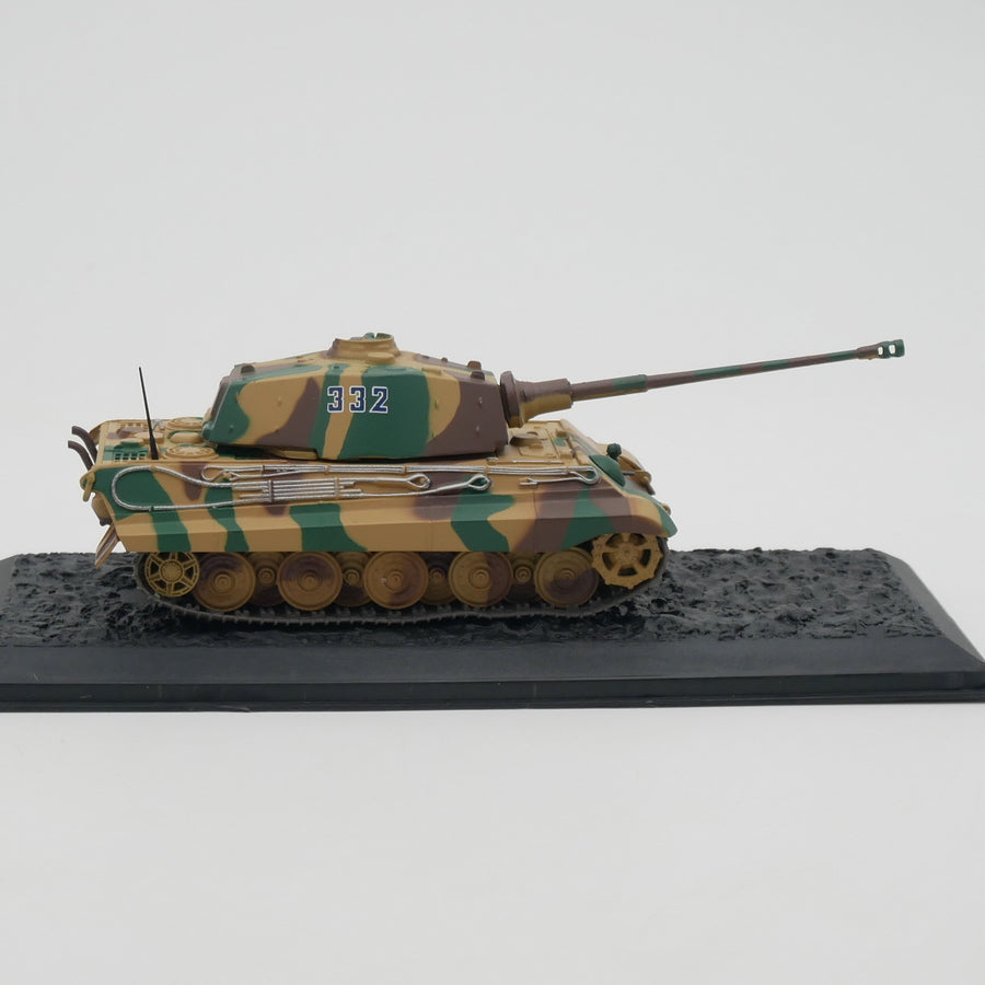 1/72 Scale 1944 Tiger II Panzerkampfwagen Tiger Ausf. B Henschel Turret WWII German Heavy Tank Diecast Model