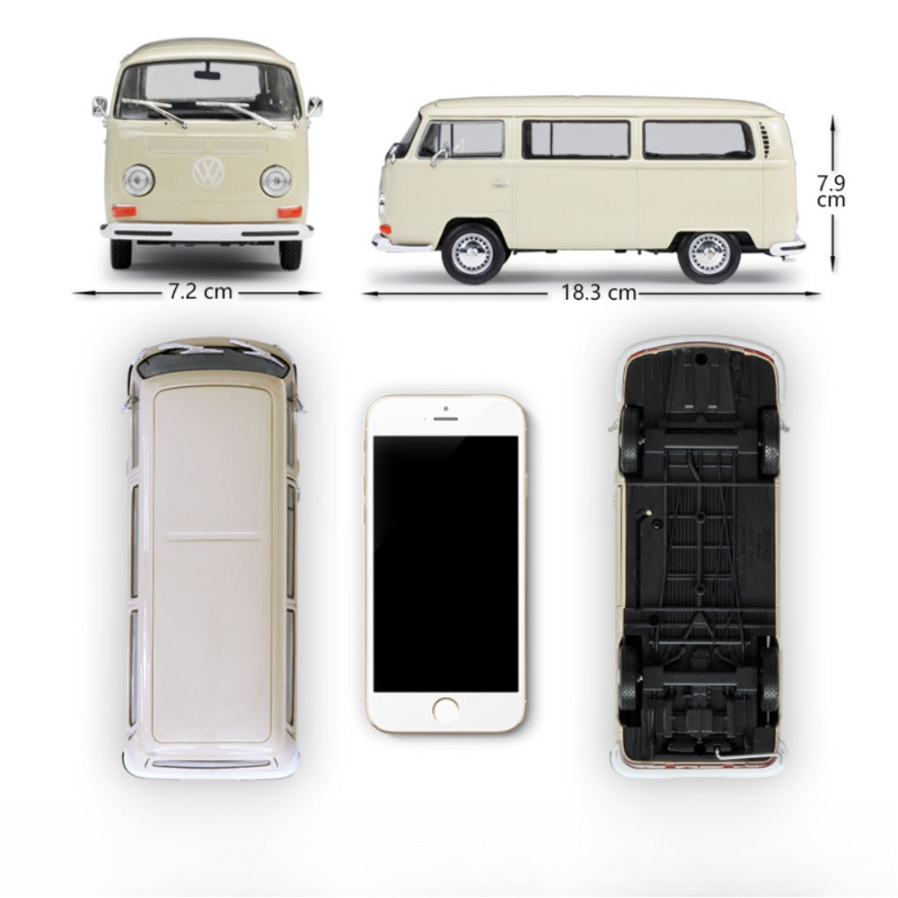 1/24 Scale 1972 Volkswagen Type 2 Bus Diecast Model