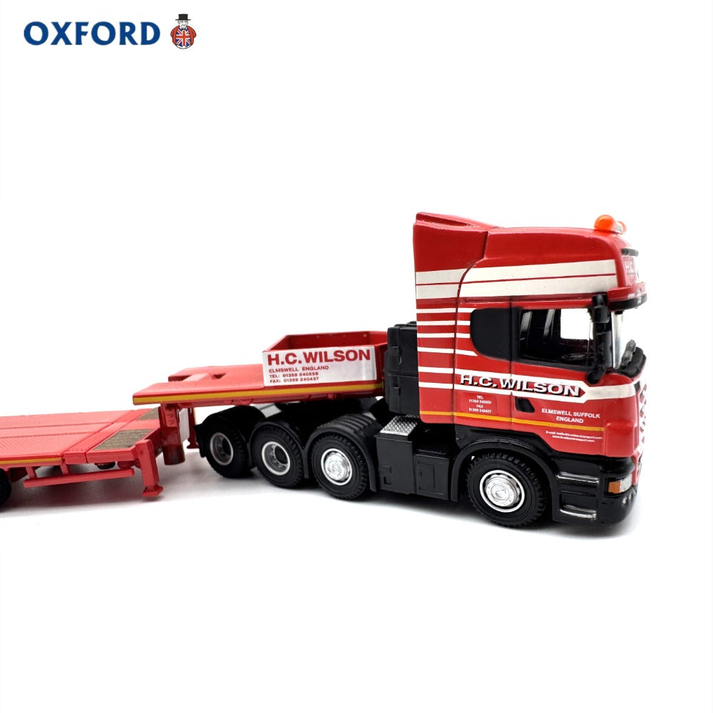 1/76 Scale Scania R580 8-Axle Trailer Low Loader H.C. Wilson Diecast Model