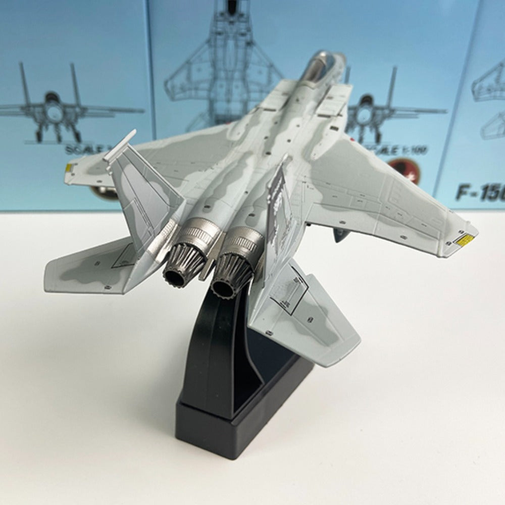 1/100 Scale McDonnell Douglas F-15C Eagle Air Superiority Fighter Diecast Model Aircraft