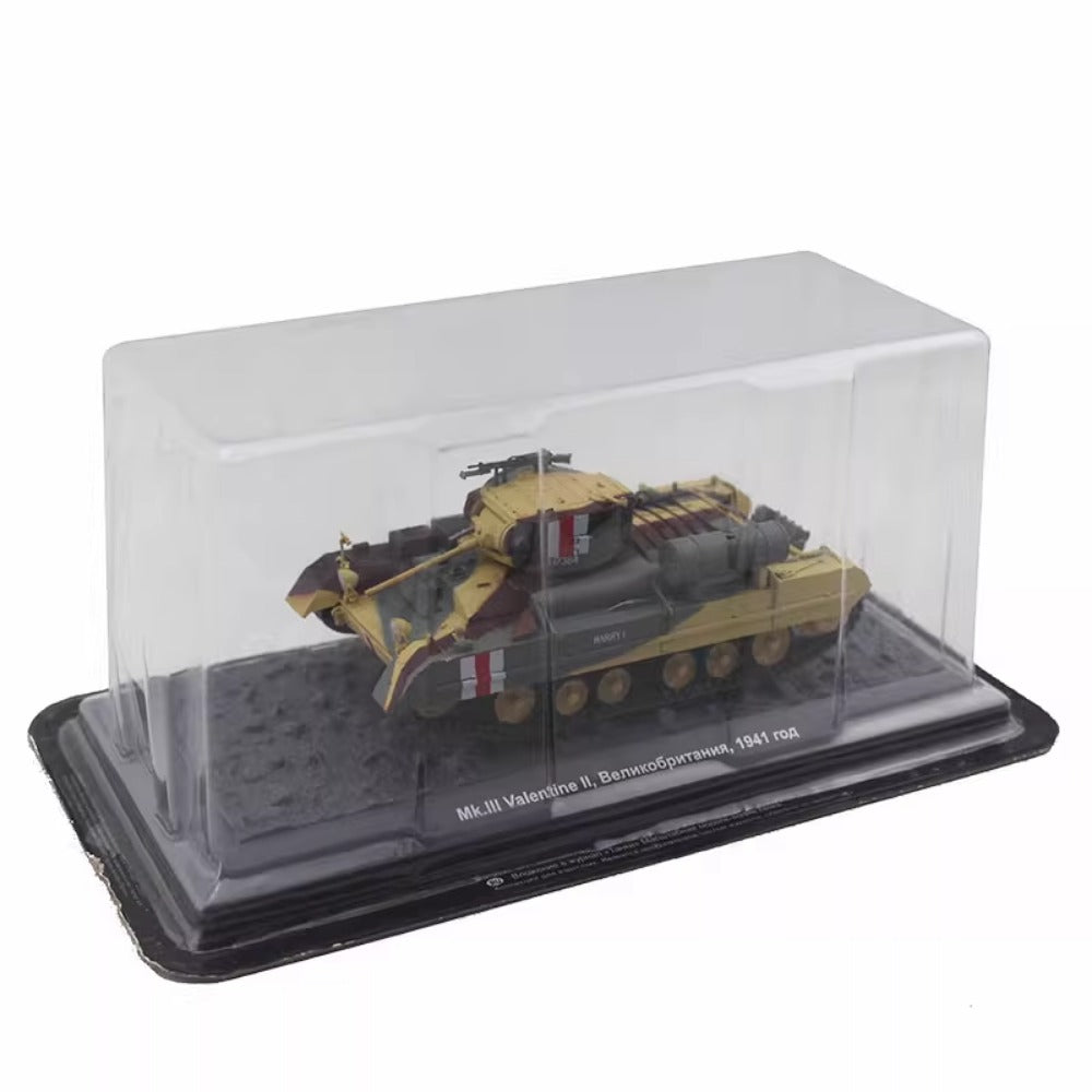 1/43 Scale 1941 Valentine Mk III WWII British Infantry Tank Diecast Model