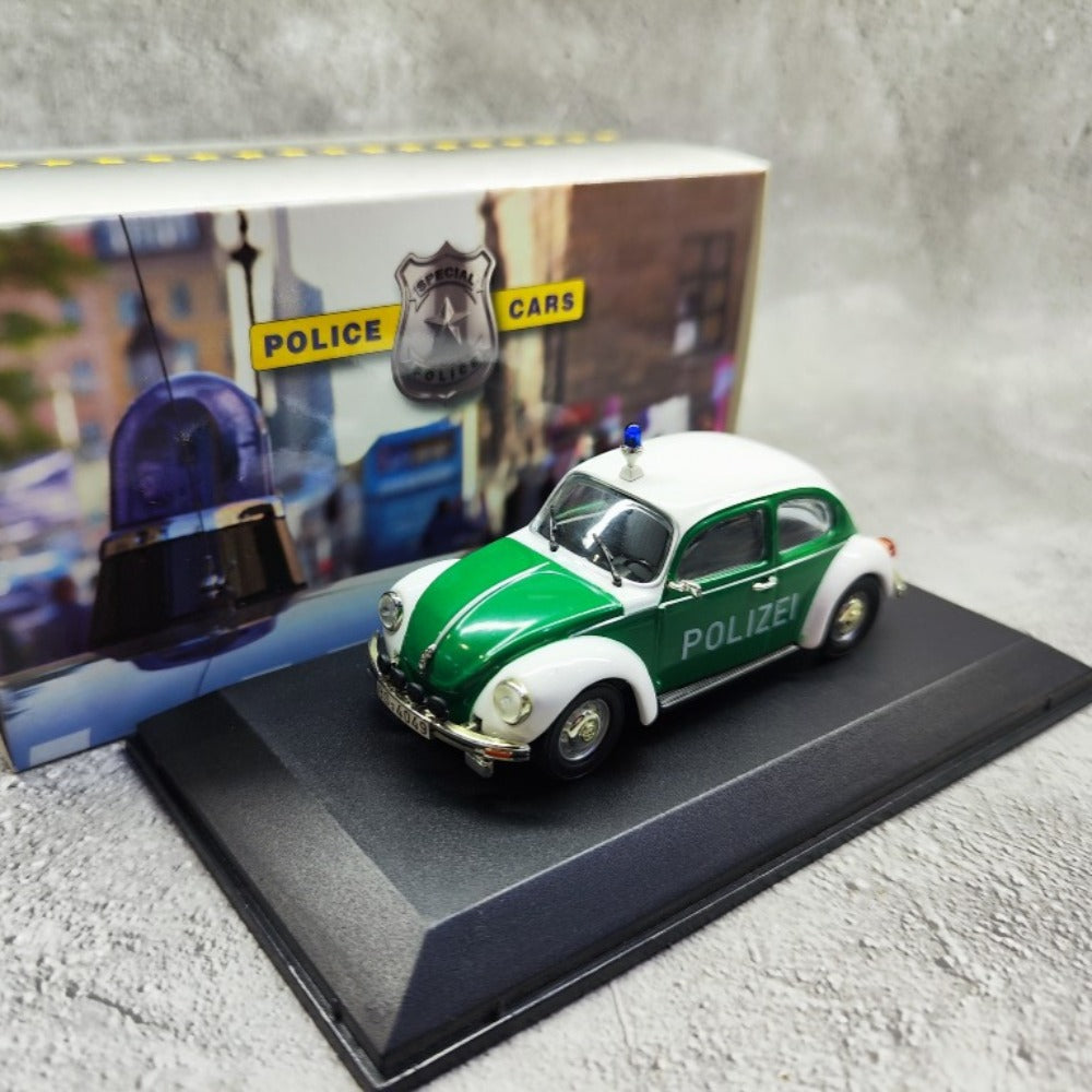 1/43 Scale 1972 Volkswagen 1303 Beetle Police Car Diecast Model