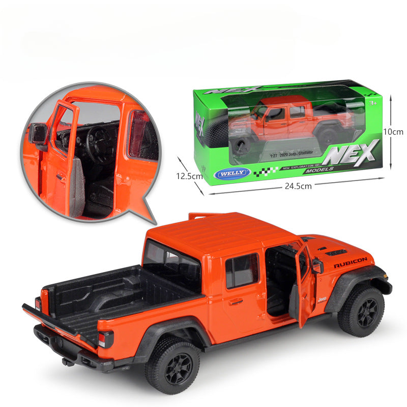 1/27 Scale Jeep Gladiator Rubicon Pickup Truck Diecast Model Car