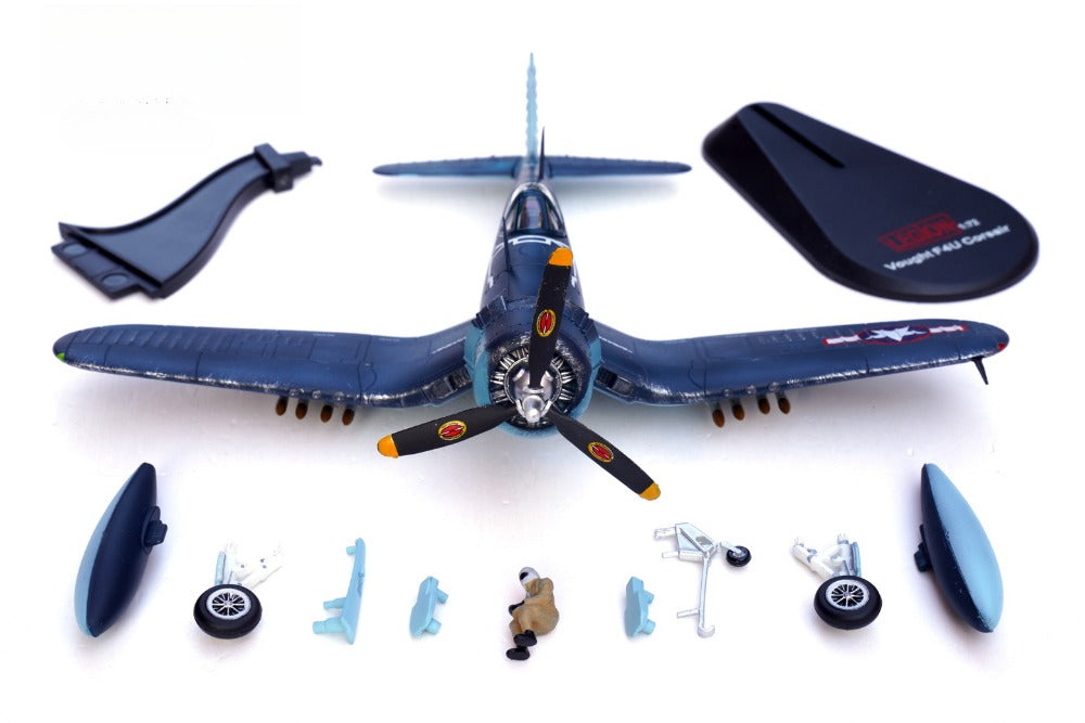 1/72 Scale Vought F4U-1A Corsair WWII US Fighter VF-17 John Blackburn Diecast Model Aircraft