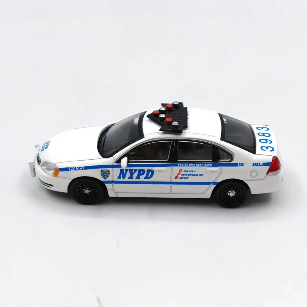 1/64 Scale Chevrolet Impala NYPD Police Car Diecast Model