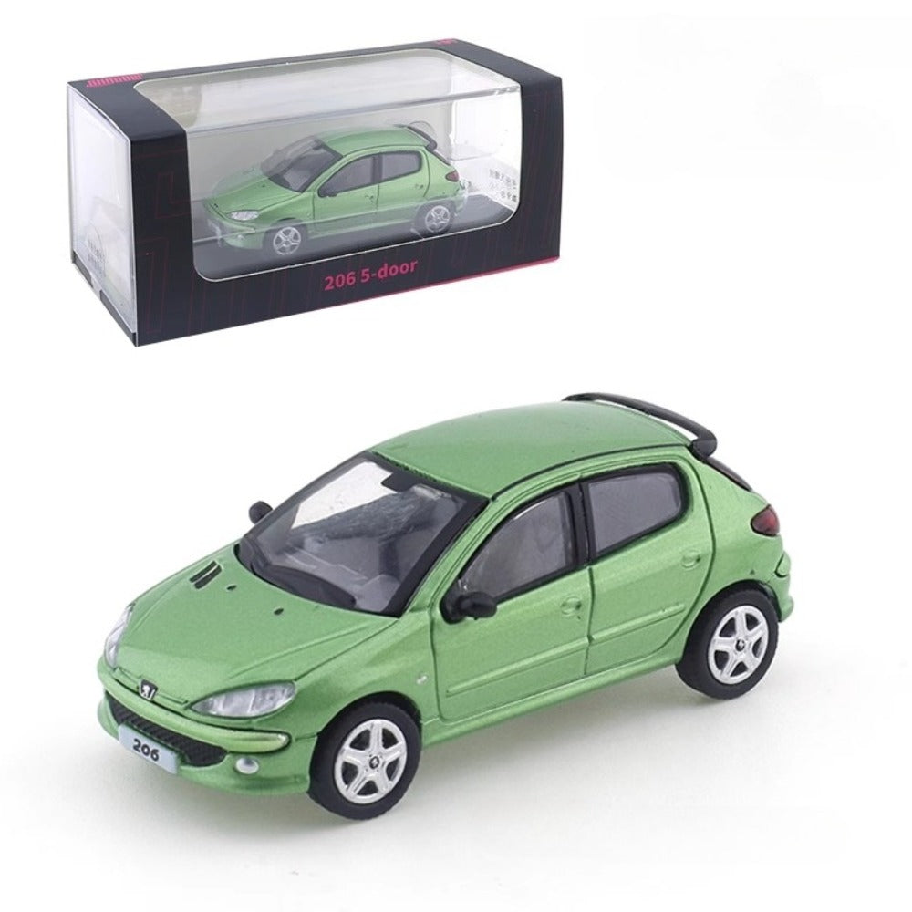 1/64 Scale Peugeot 206 5-door Hatchback Diecast Model Car