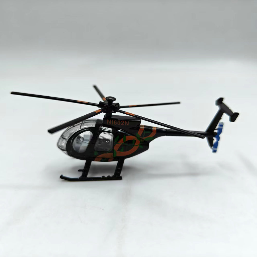1/100 Scale MD 500 American Light Utility Helicopter Diecast Model