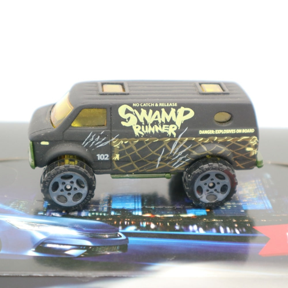 1/74 Scale Matchbox 4X4 Chevy Van Swamp Runner Diecast Model Car