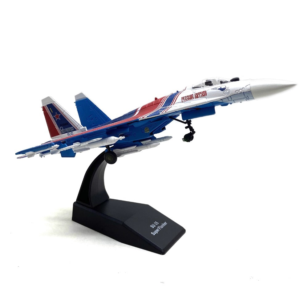 1/100 Scale Sukhoi Su-35 Super Flanker Russian Fighter Diecast Model Aircraft