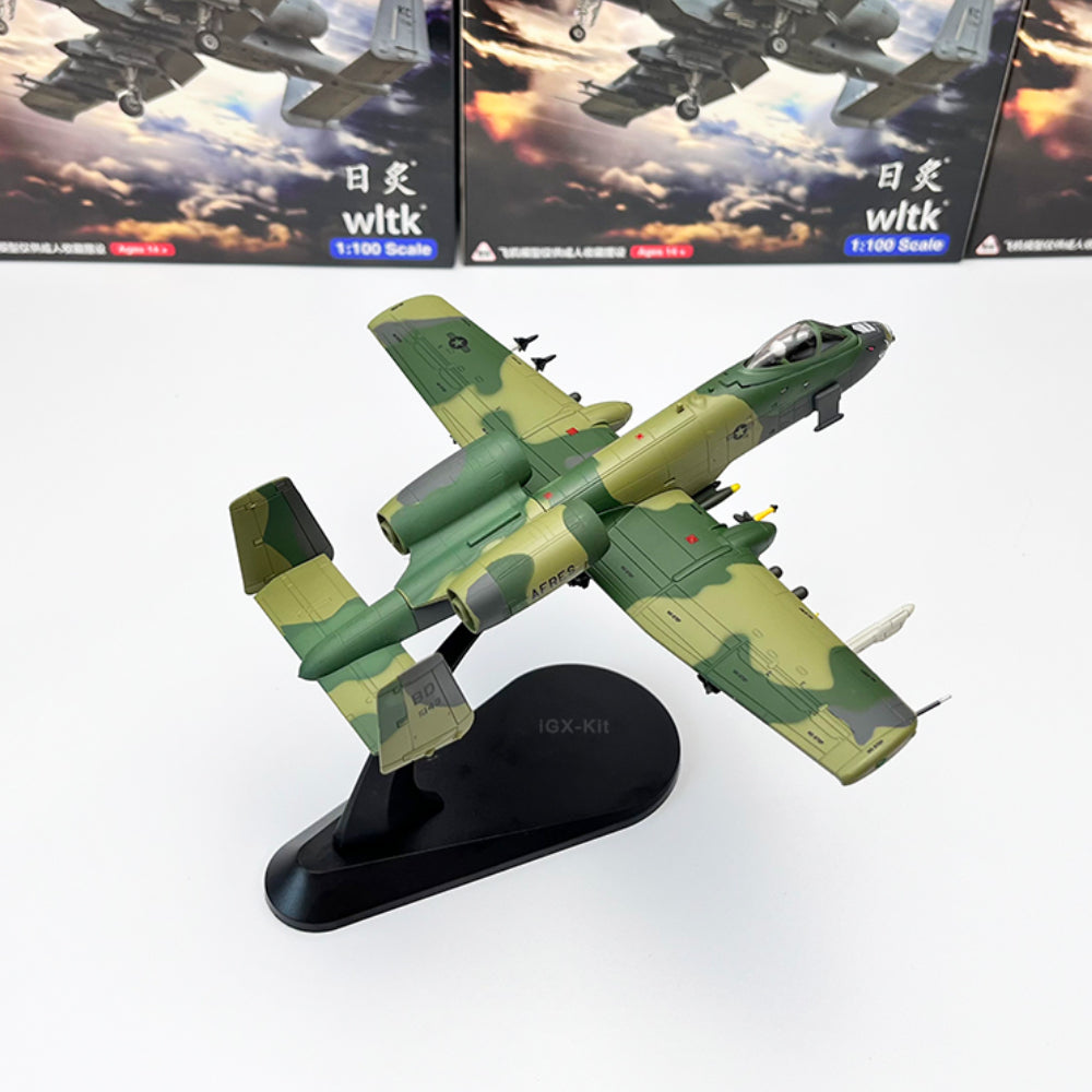 1/100 Scale Fairchild Republic A-10A Thunderbolt II Warthog Subsonic Attack Aircraft Diecast Model