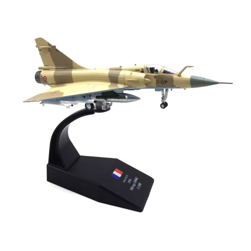 1/100 Scale Dassault Mirage 2000 French Multirole Jet Fighter Diecast Model Aircraft
