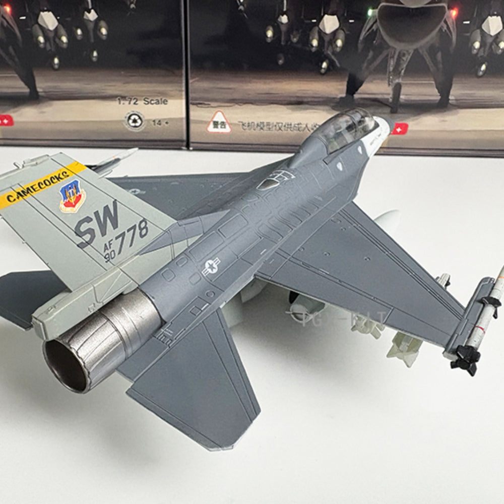 1/72 Scale F-16D Fighting Falcon USAF AF90-778 Mig Killer Fighter Aircraft Diecast Model