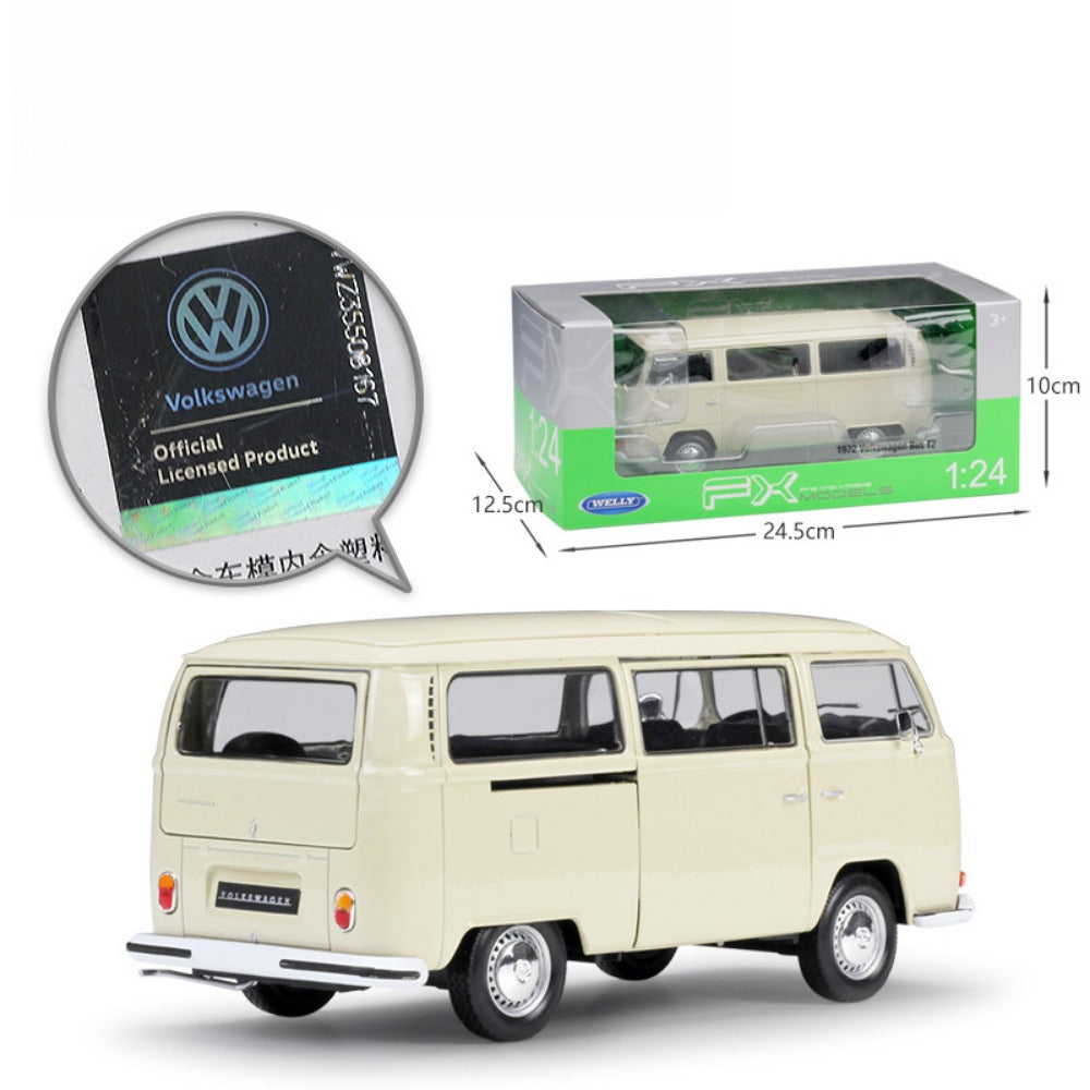 1/24 Scale 1972 Volkswagen Type 2 Bus Diecast Model