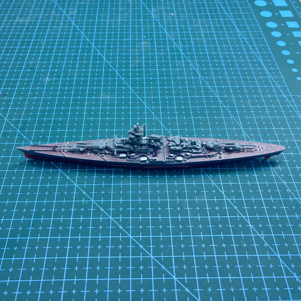 1/1600 Scale Tirpitz German Bismarck-Class Battleship Pre-built Plastic Collectible Model Ship
