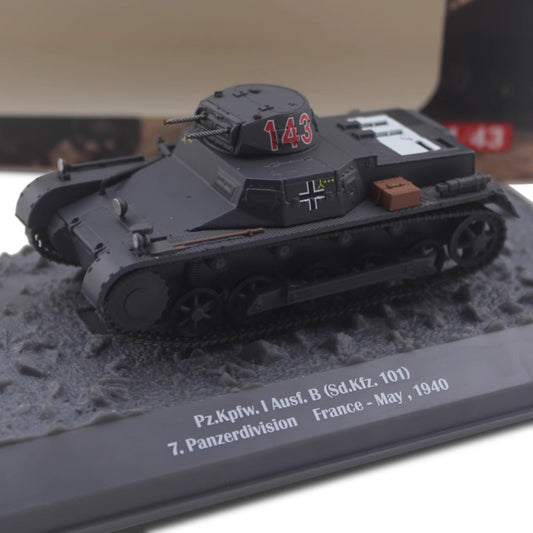 1/43 Scale 1940 Panzer I Pz.Kpfw. I Sd.Kfz. 101 German Light Tank Diecast Model