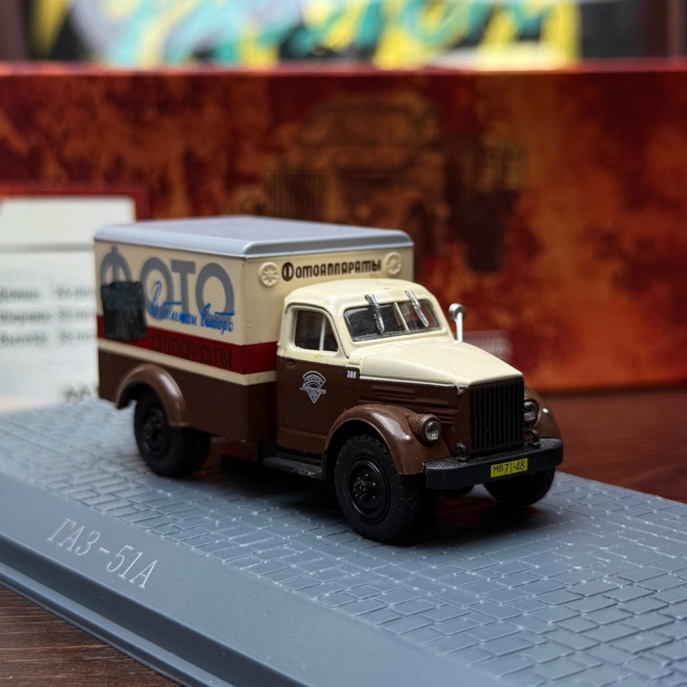 1/72 Scale GAZ-51A ZIS-151 KrAZ-256B Soviet Truck Diecast Model