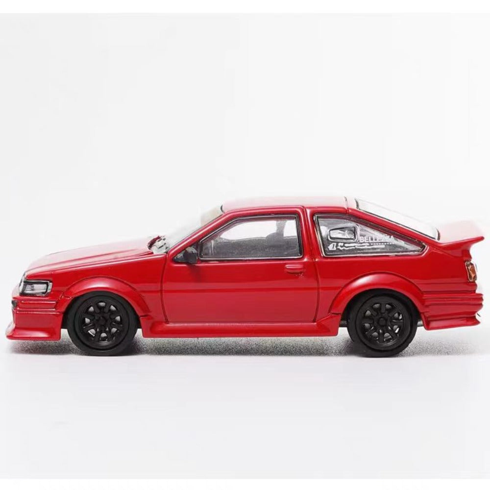 1/64 Scale Toyota AE86 Corolla Levin GT-APEX Diecast Model Car