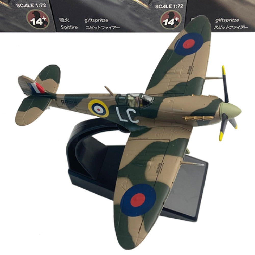 1/72 Scale 1941 Supermarine Spitfire Mk Vb WWII Fighter Interceptor Aircraft Diecast Model