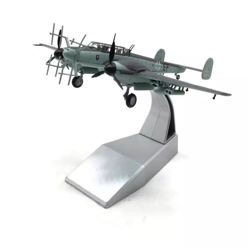 1/100 Scale Messerschmitt Bf 110 G-4 German WWII Night Fighter Diecast Model Aircraft