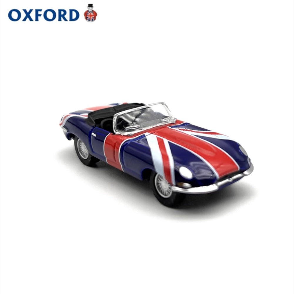 1/76 Scale Jaguar E-Type Union Jack Diecast Model Car
