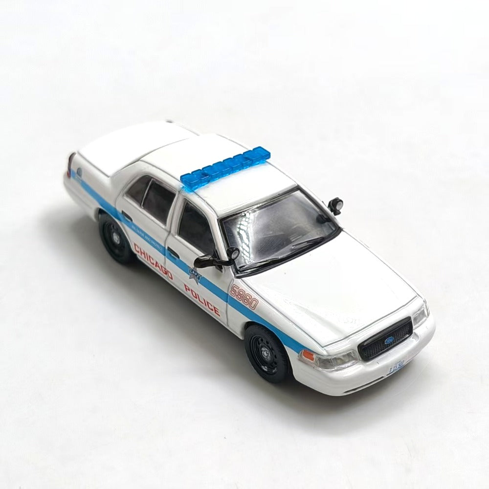 1/64 Scale Ford Crown Victoria Chicago Police Car Diecast Model