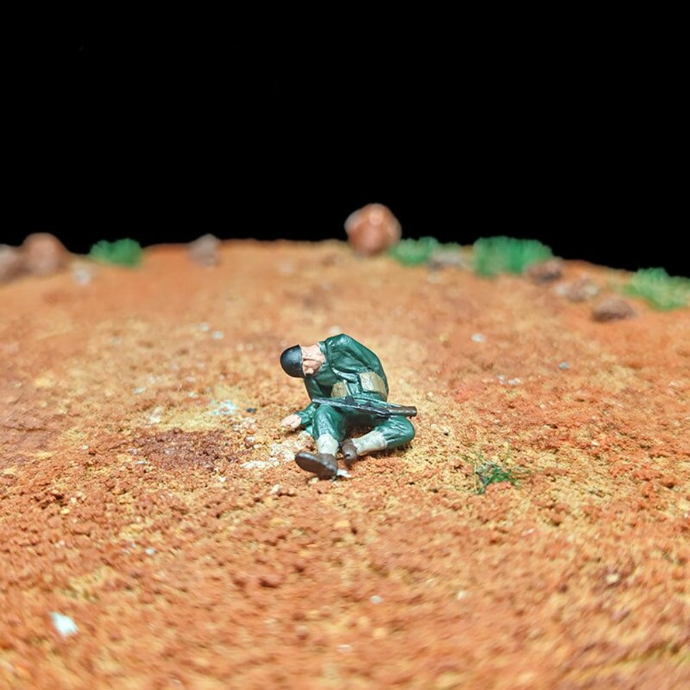 1/72 Scale WWII Street Combat Soldiers Painted Figures for Model Dioramas