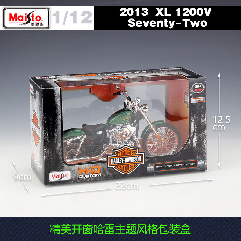 1/12 Scale 2013 Harley-Davidson XR1200V Seventy-Two Diecast Model Motorcycle