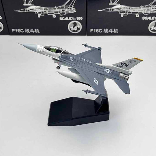 1/100 Scale General Dynamics F-16C Fighting Falcon US Fighter Aircraft Diecast Model