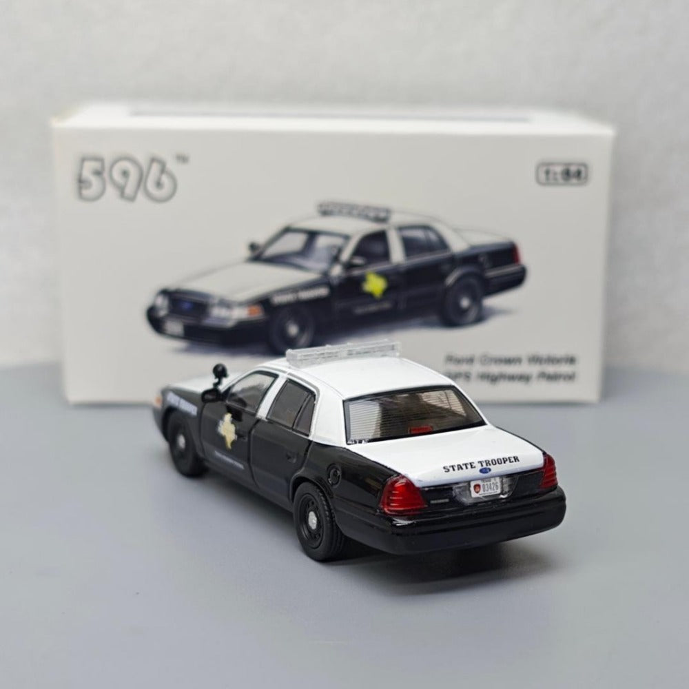 1/64 Scale Ford Crown Victoria Texas DPS Highway Patrol State Trooper Diecast Model Car