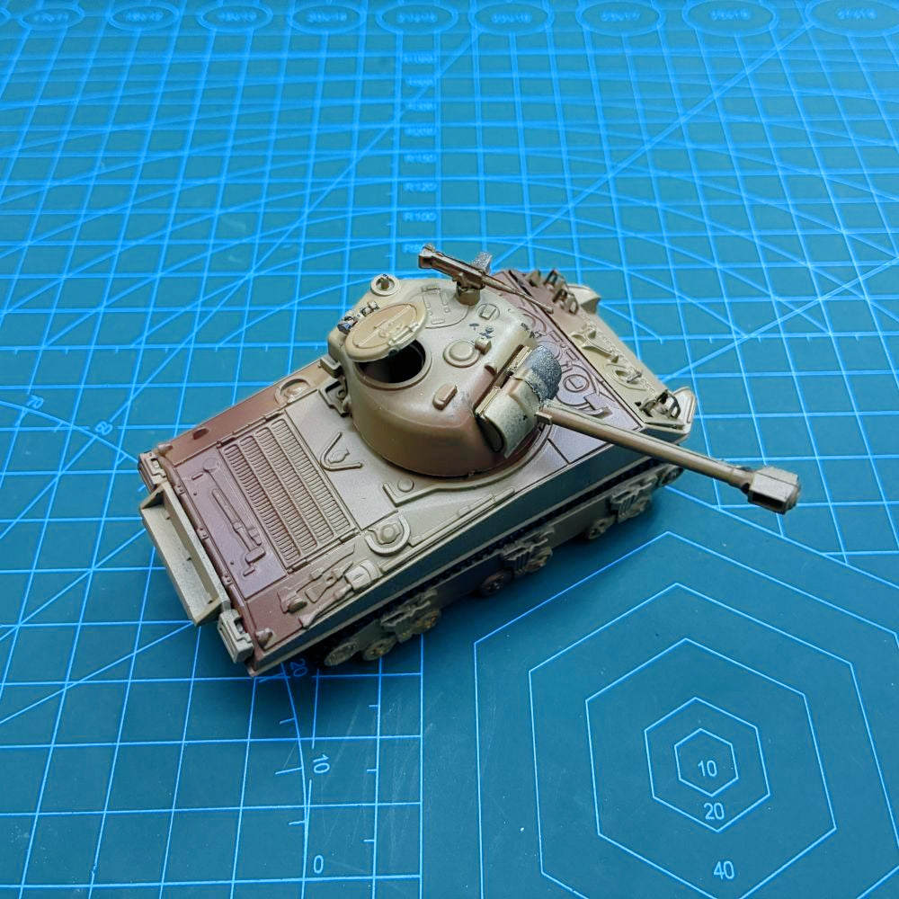 1/72 Scale M4A3 Sherman Medium Tank Pre-built Plastic Collectible Model