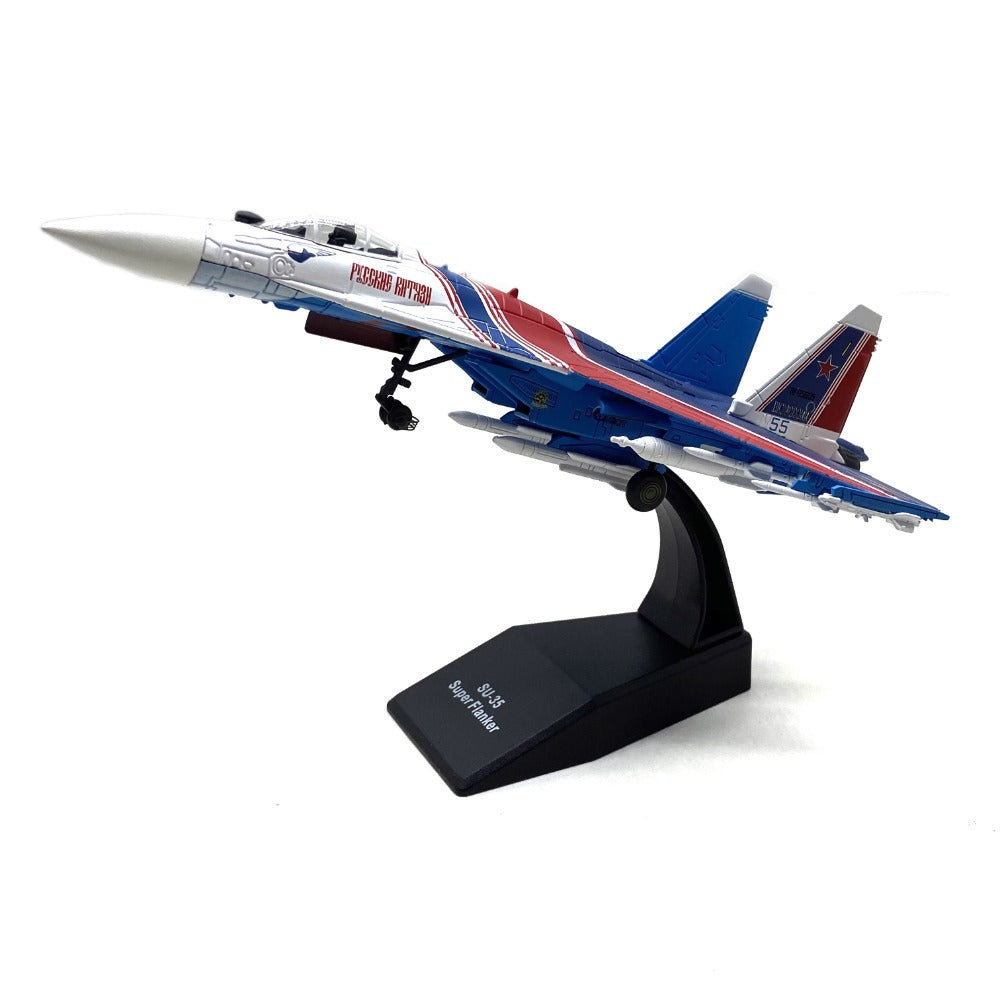 1/100 Scale Sukhoi Su-35 Super Flanker Russian Fighter Diecast Model Aircraft