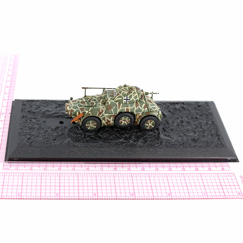 1/72 Scale 1944 WWII Panzerspähwagen Autoblindo AB 43 Armored Car Diecast Model