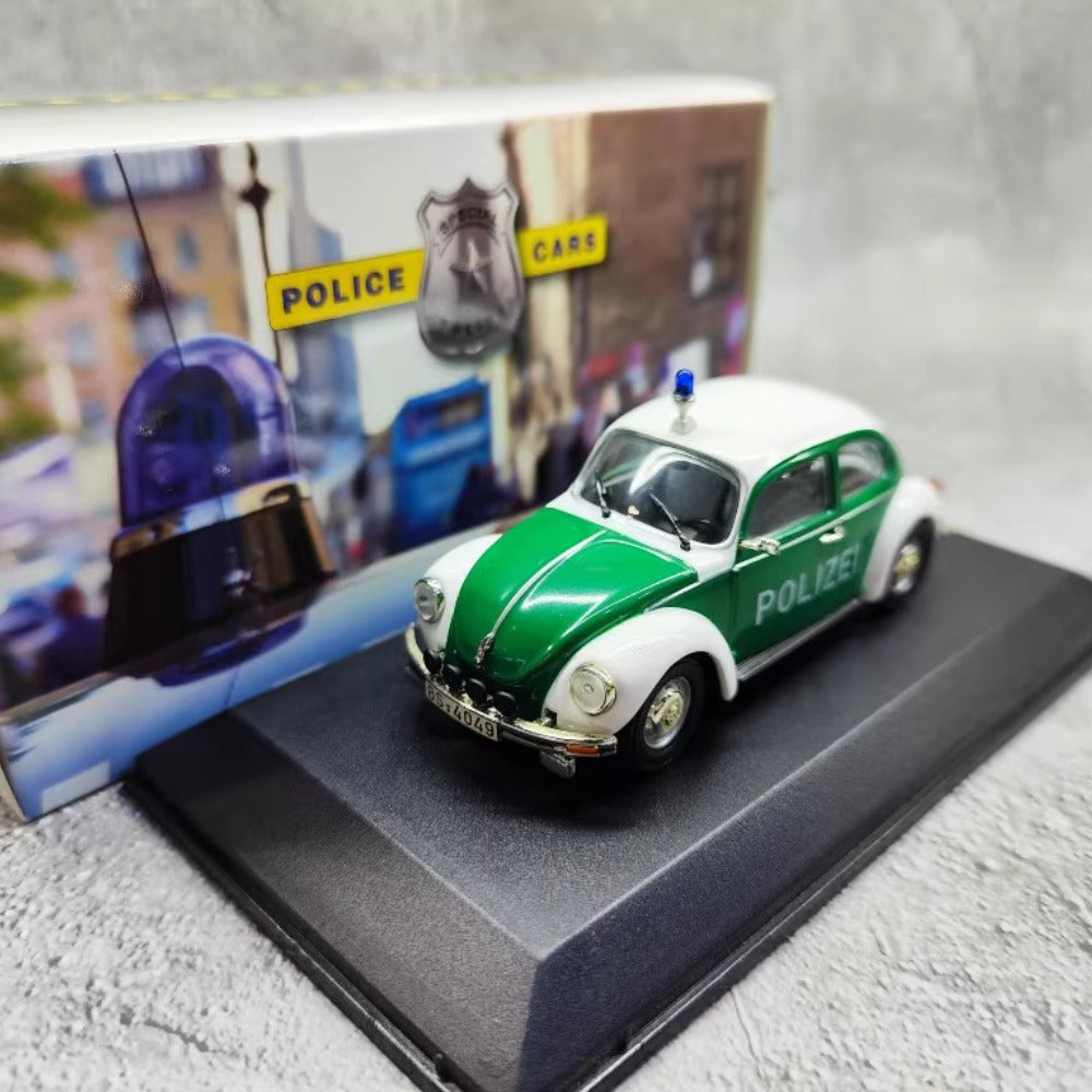 1/43 Scale 1972 Volkswagen 1303 Beetle Police Car Diecast Model